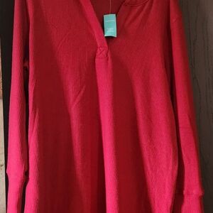 Maurices Cherry Red Knit Top